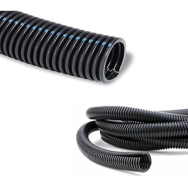 Kable Kontrol Polypropylene Flame Retardant Wire Loom Tubing - Split - 2" Inside Diameter - Black - 100ft Length FRPPWL2.00-BSP - main